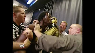 2002.10.14 ⭐ BookDust neutralized before Lumberjack match ⭐ WWE Raw