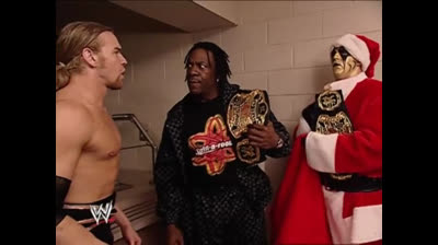 2002.12.16a ⭐ GoldieClaus "Ass Cream" promo with Booker T and Christian ⭐ WWE Raw